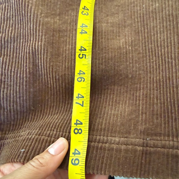 Susan Bristol Corduroy Jumper Maxi Dress Chocolate Brown Size S 100% Cotton - Picture 10 of 13